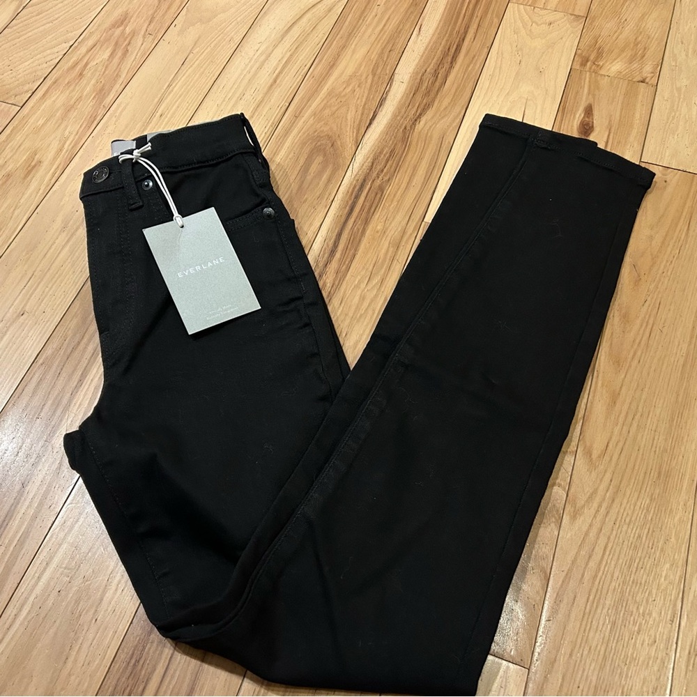 NWT Everlane High Rise Skinny Black Jeans - Women’s Size 23 Regular